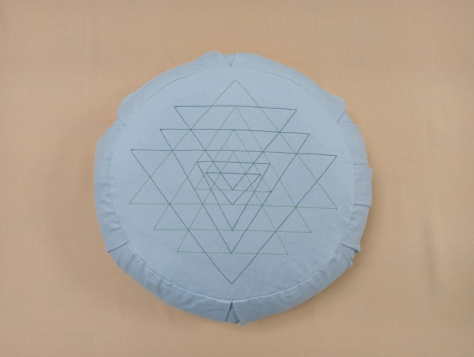 Funda de zafu de meditación de algodón con bordado y cremallera · foto 6 de 6